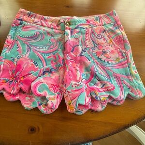 Lilly Pulitzer High Waist Pink and Blue Shorts